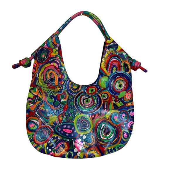 Colorful Abstract Hand Painted Women's Bag